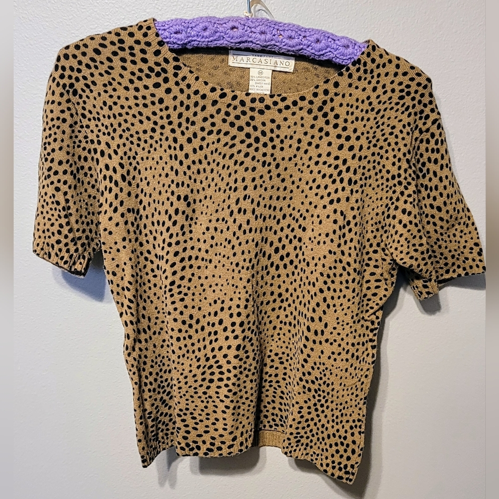 Mary Jane Marcasiano Wool Sweater top size Medium